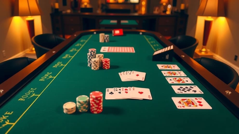 Skapa ett riktigt rum för papper och pokerspel hemma